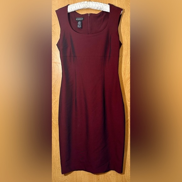 Bebe size medium burgundy dress - Picture 2 of 7